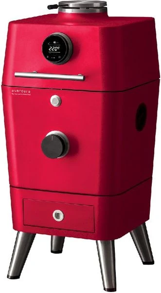 Everdure 4K houtskool barbecue met beschermhoes - rood Everdure 4K Houtskool Barbecue Met Beschermhoes - Rood -Uitrusting Voor Buiten 900 497 9312646030176 1