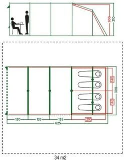 Coleman Vail Long Tunneltent - 4 Persoons -Uitrusting Voor Buiten 972 1900 coleman vail long tunneltent 4 persoons 4