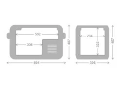 Dometic CFX3 35 Compressor Koelbox - 32 Liter -Uitrusting Voor Buiten cfx3 35