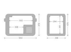 Dometic CFX3 45 Compressor Koelbox - 40 Liter -Uitrusting Voor Buiten cfx3 45
