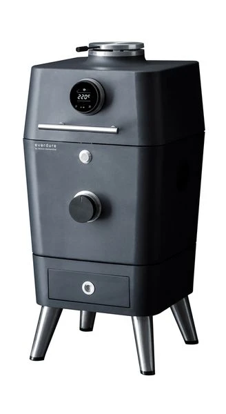 Everdure 4K houtskool barbecue met beschermhoes - antraciet/blauw Everdure 4K Houtskool Barbecue Met Beschermhoes - Antraciet/blauw -Uitrusting Voor Buiten everdure4k antraciet1