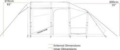 Zempire Evo TM V2 Opblaasbare Tent - 4 Persoons -Uitrusting Voor Buiten zempire evo tm v2 opblaasbare tent 6